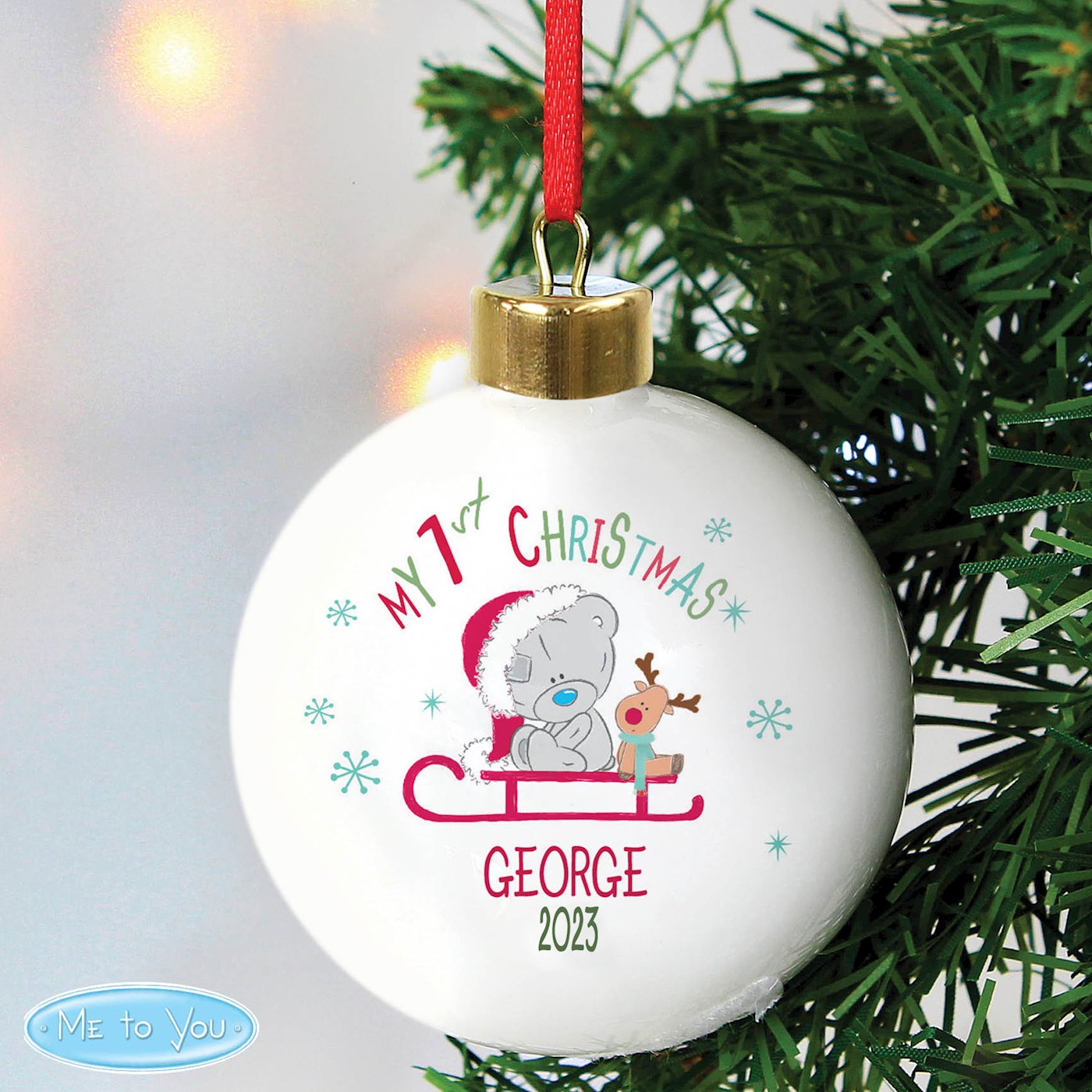 grandson first christmas bauble